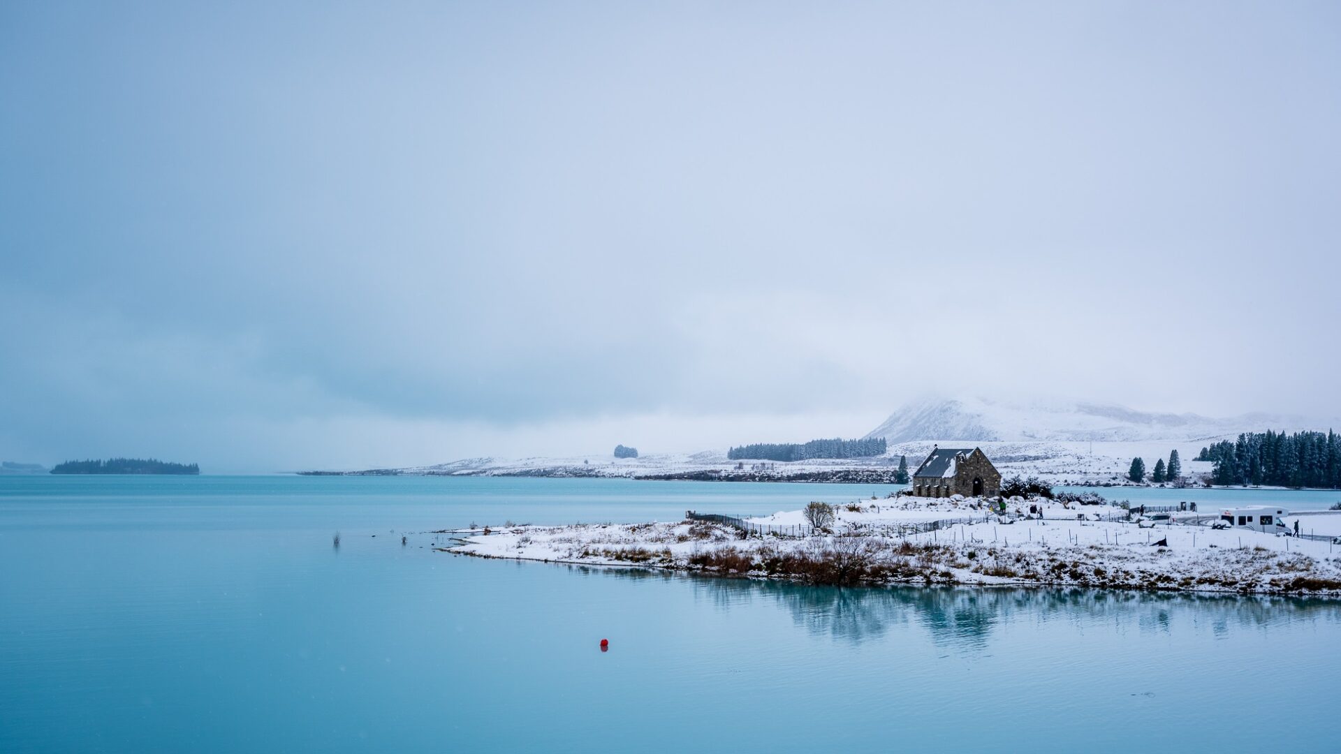 Lake Tekapo in winter