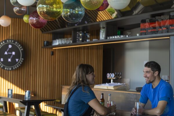 People enjoying at Dark Sky Diner