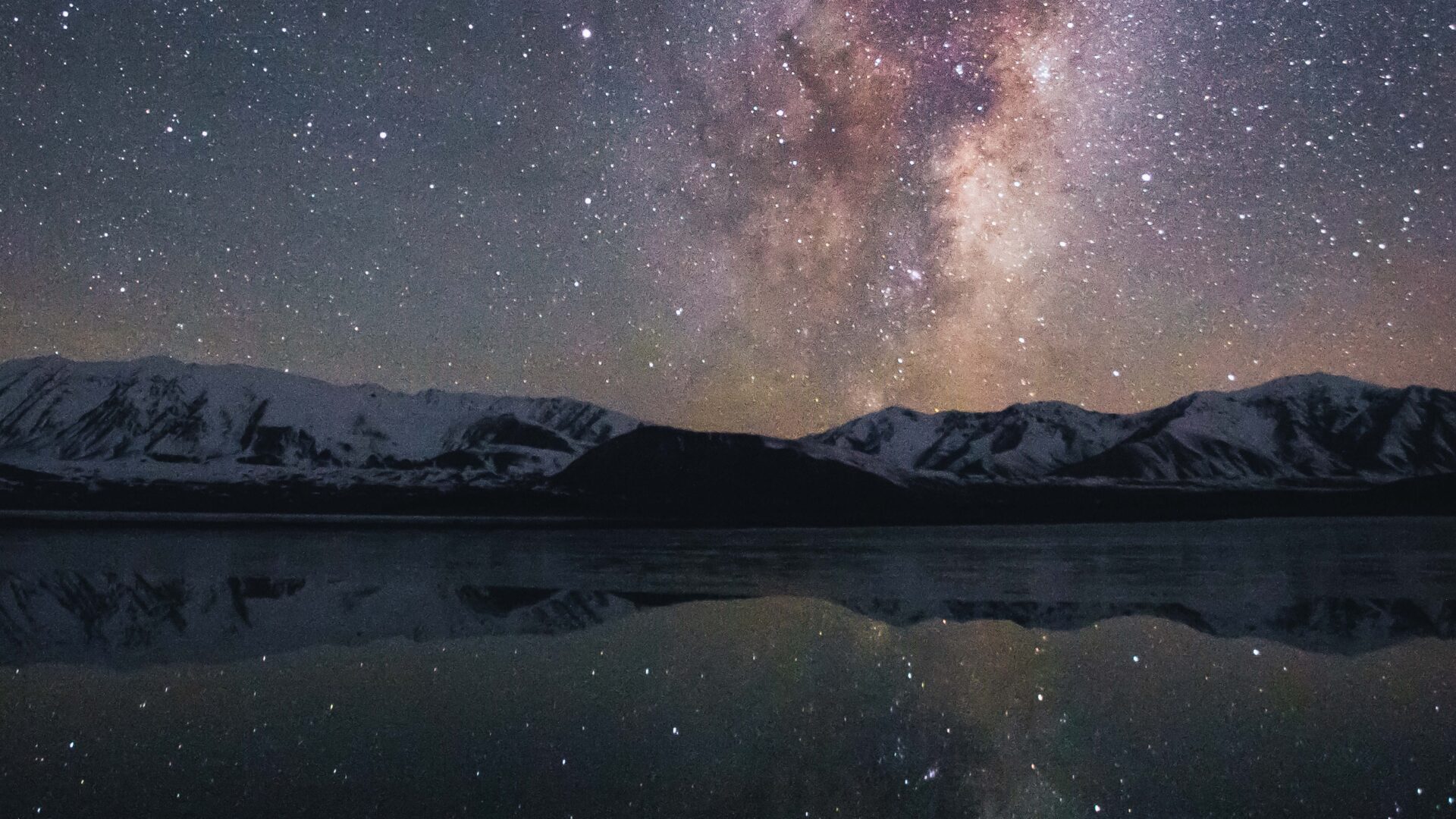 Night sky view over Lake Tekapo